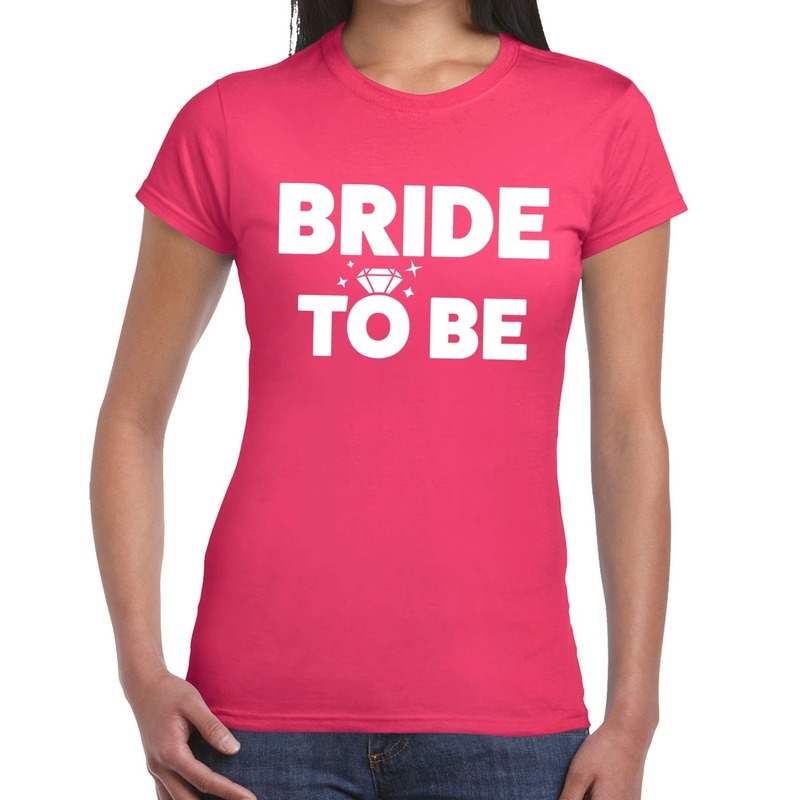 Bride to be tekst t shirt roze dames dames shirt Bride to be Vrijgezellenfeest kleding