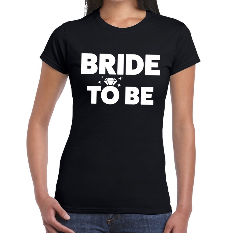 Bride to Be tekst t shirt zwart dames dames shirt Bride to Be Vrijgezellenfeest kleding