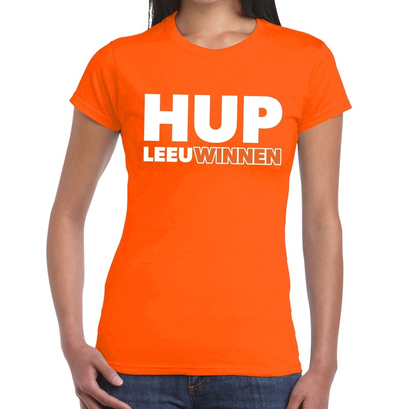 Nederland supporter t shirt Hup LeeuWinnen oranje dames landen kleding