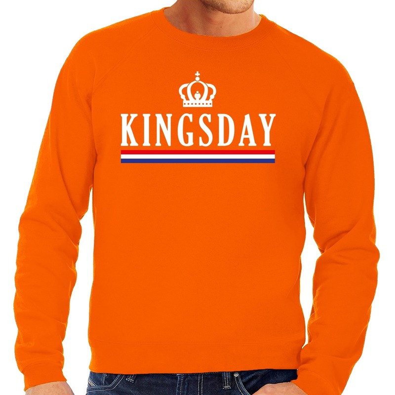 Oranje Kingsday sweater Trui voor heren Koningsdag kleding