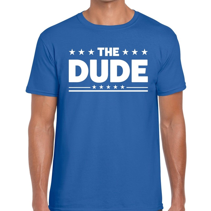 The Dude heren shirt blauw Heren feest t shirts