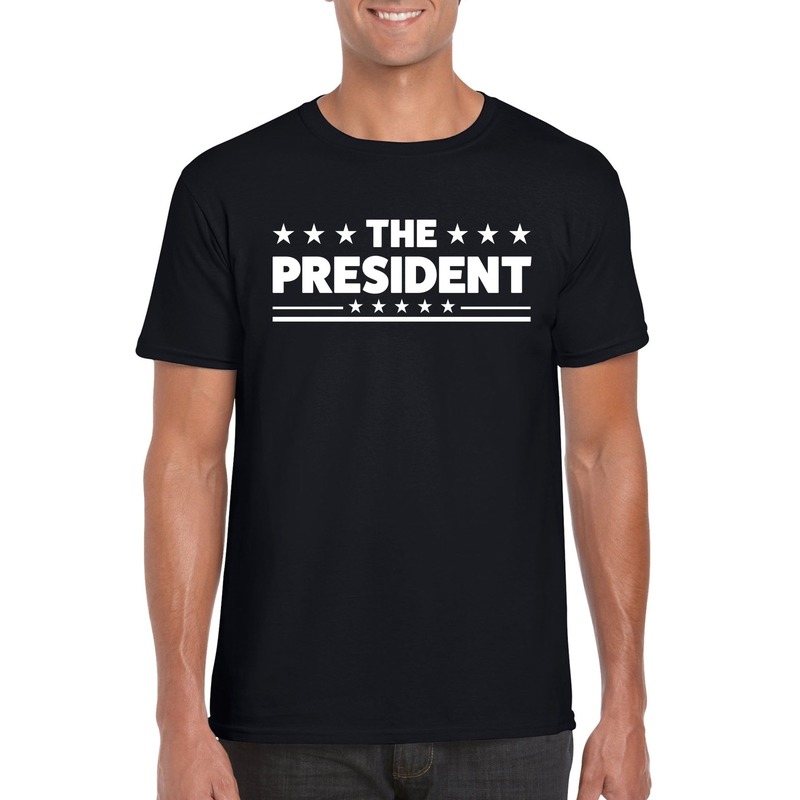 The president heren shirt zwart Heren feest t shirts