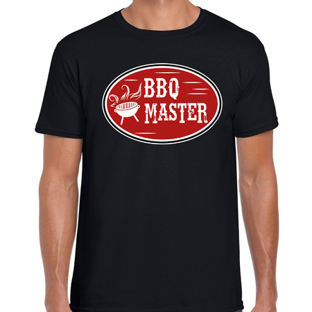 BBQ / Barbecue master t-shirt zwart - cadeau shirt voor heren - Verjaardag / Vaderdag kado