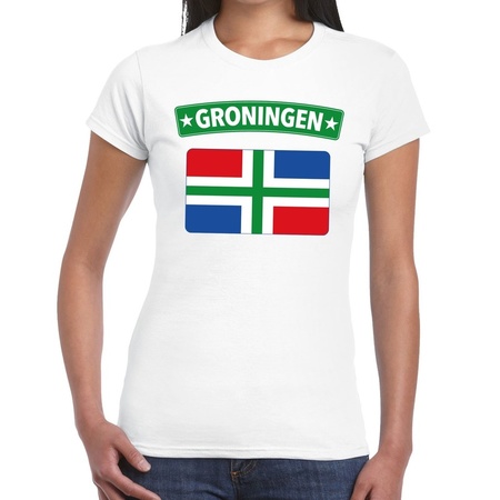 Groningen Flag t-shirt white women