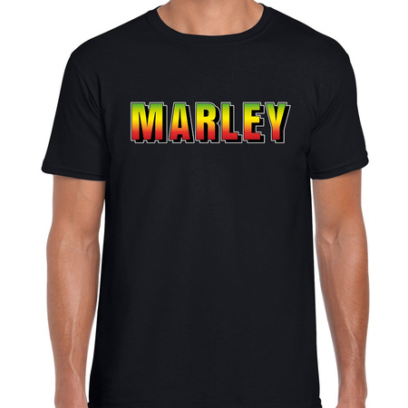 Marley reggae muziek kado t-shirt zwart heren - fan shirt - verjaardag / cadeau t-shirt