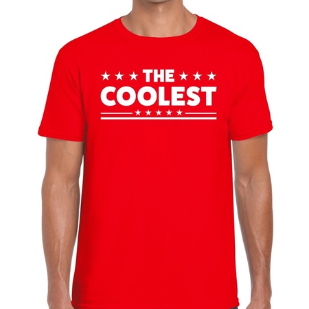 The Coolest heren shirt rood - Heren feest t-shirts