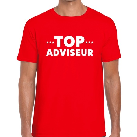 Top adviseur t-shirt red men