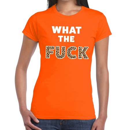What the Fuck t-shirt orange women